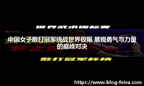 中国女子散打冠军挑战世界极限 展现勇气与力量的巅峰对决